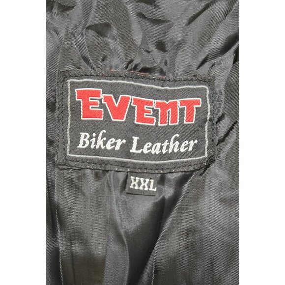 Event Biker Leather Vest XXL - Picture 3 of 5